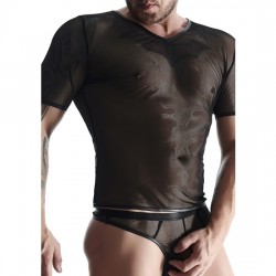 MESH MENS CAMISETA CUELLO V...