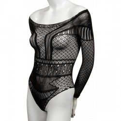 SHOULDER BODY SUIT - NEGRO